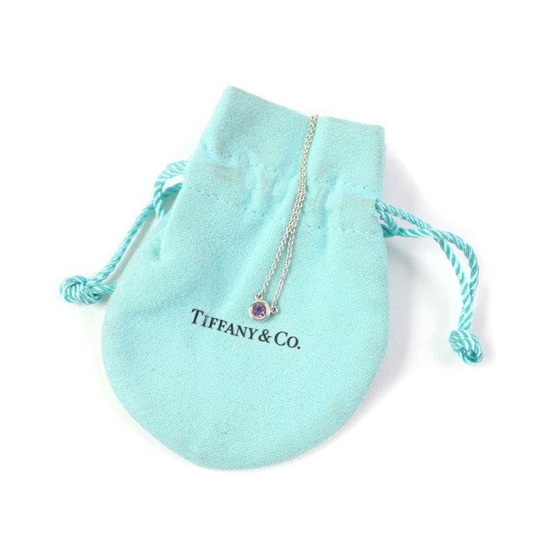 Tiffany & Co Elsa Peretti Color By The Yard Amethyst Pendant 0.14