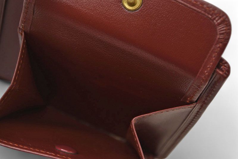 Cartier Unused Fold Wallet Vintage Cartier Men's Must De Cartier Bordeaux