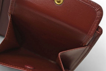 Cartier Unused Fold Wallet Vintage Cartier Men's Must De Cartier Bordeaux