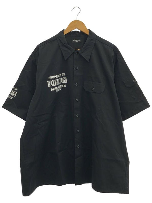 Balenciaga ② 704387 Tkp24 1000 22AW Property Pocket Oversized Shirt S Shirt