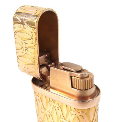 Cartier Godron Happy Birthday 2C Motif Roller Type Gas Lighter