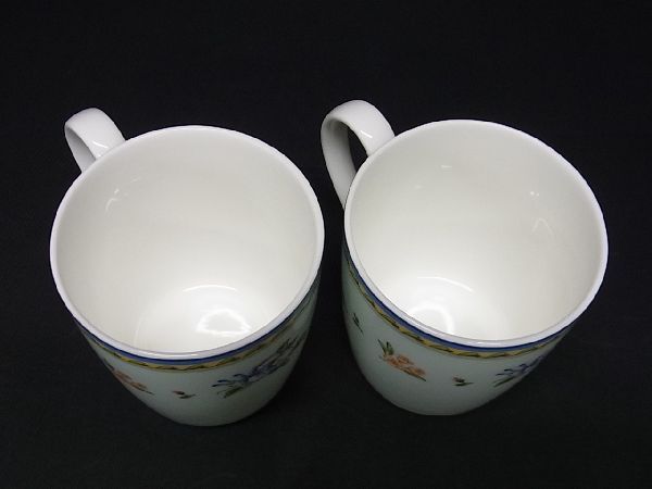 Tiffany & Co Tiffany & Co Morning Glory Mugs Set Of 2 Flatware Light Blue