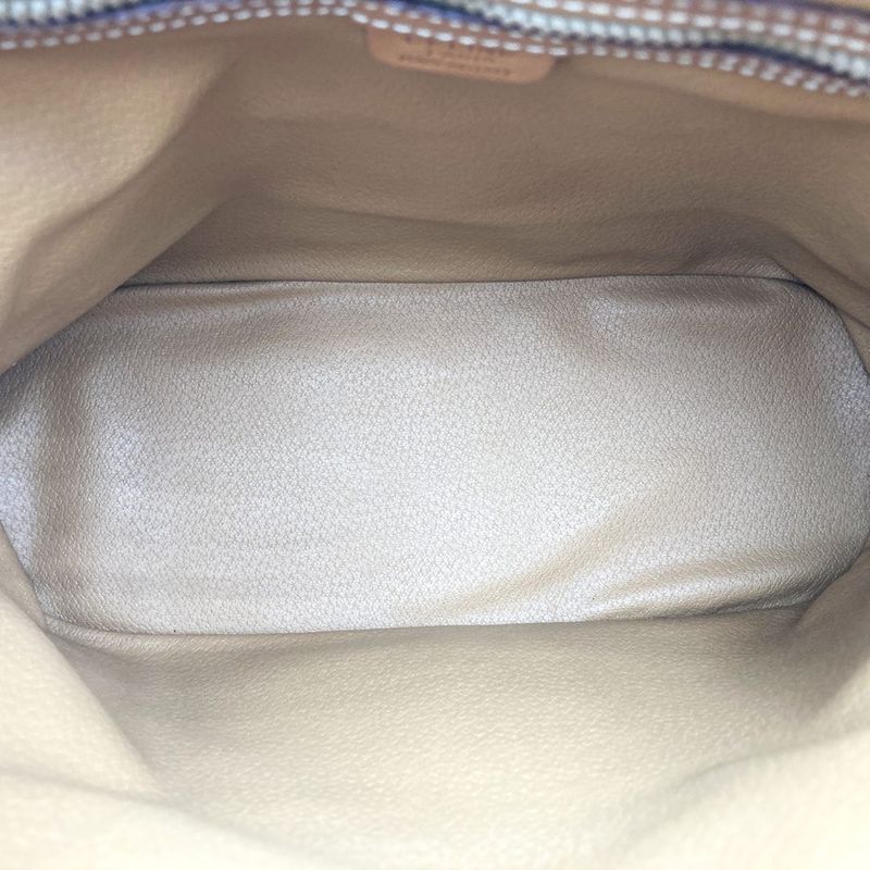 Celine M95 Handbag Macadam Brown Gold Hardware PVC Leather Fashion Women