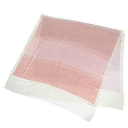 Hermes 100% Cashmere Multistripe Multicolor Mini Fringe Large Shawl Scarf