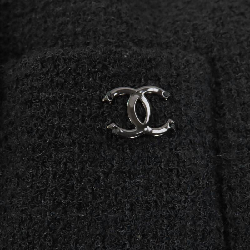 CHANEL 10P P37602/p37736 Tweed Jacket + Skirt Setup With Coco Mark Buttons