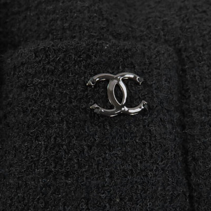 CHANEL 10P P37602/p37736 Tweed Jacket + Skirt Setup With Coco Mark Buttons