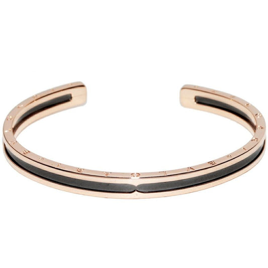 Bulgari Bangle Bracelet 18K Pink Gold Ss(stainless Steel) Bzero1 Bracelet M
