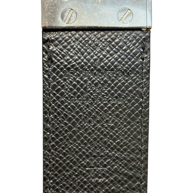 Louis Vuitton ⑤ M9632 Ca2121 Santure Ambantour Belt Men's Gray 90 32