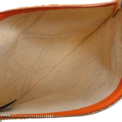 Hermes Logo Accessory Pouch Canvas Women