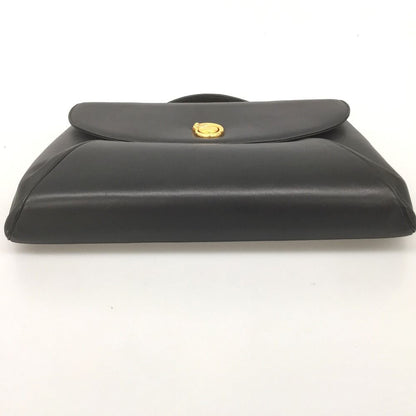 Cartier Panthère Brief Case Bag Leather Gold Hardware Black