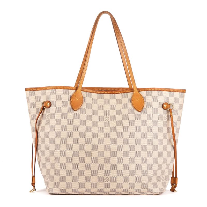 Louis Vuitton Neverfull White Damier Azure AB
