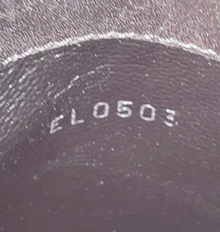 Louis Vuitton Leather Cross Belt Heel Long Boots Women's 34 1 2 El0503 Black