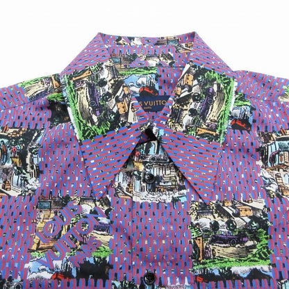 Louis Vuitton Rm222 Pn5 Hns62w Damier Classic Shirt Long Sleeves Purple Size XS