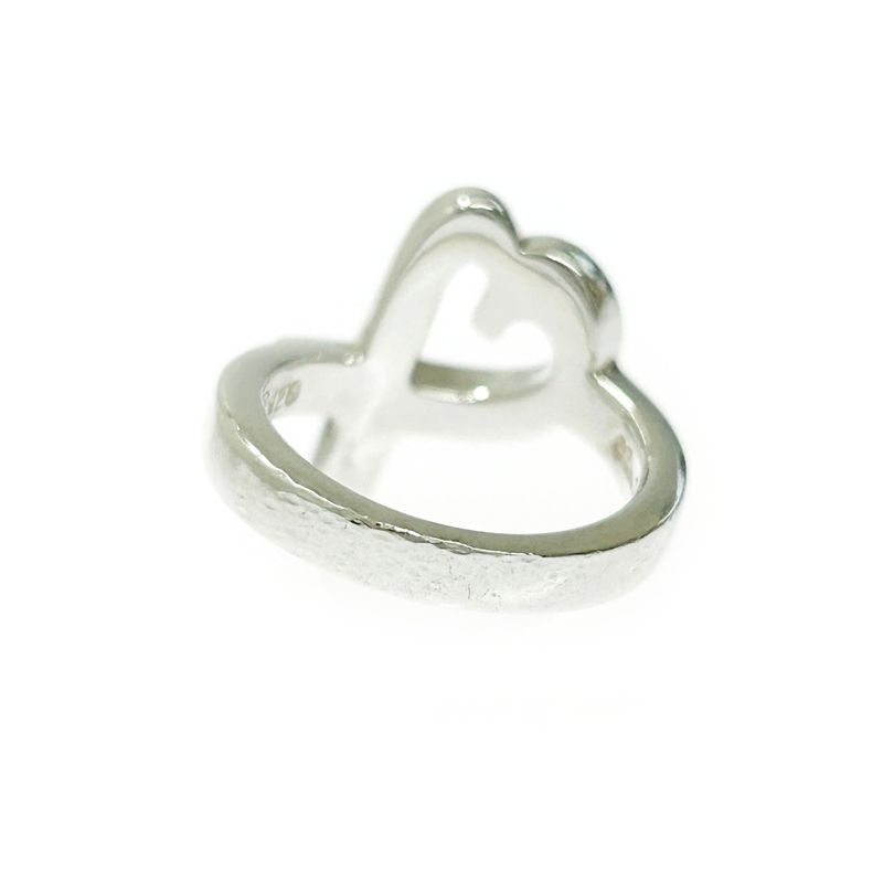 Tiffany & Co Silver Loving Heart Ring 4.3g 925 Engraved 396486 Ring