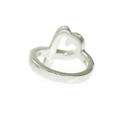 Tiffany & Co Silver Loving Heart Ring 4.3g 925 Engraved 396486 Ring