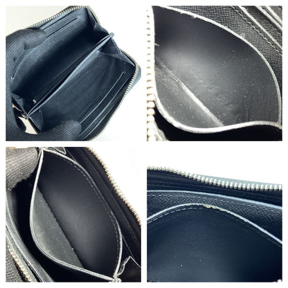 Louis Vuitton Damier Graphite Zippy Coin Purse Coin Case M63076 Black