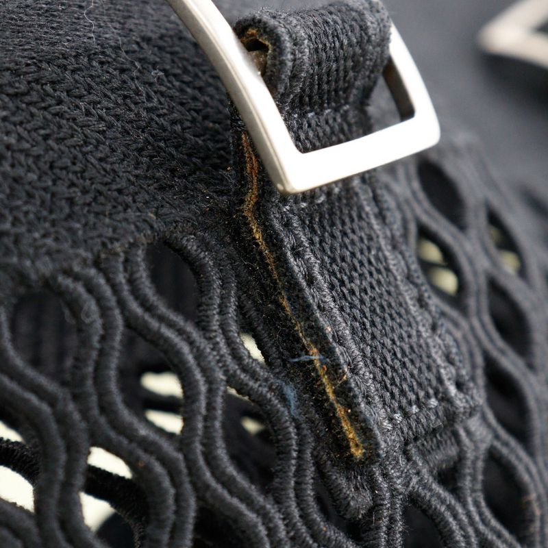 Dior Christian Dior Messenger Mesh Canvas Black Women's Shoulder Bag