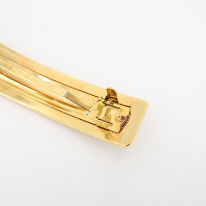 Chanel Logo Barrette Metal