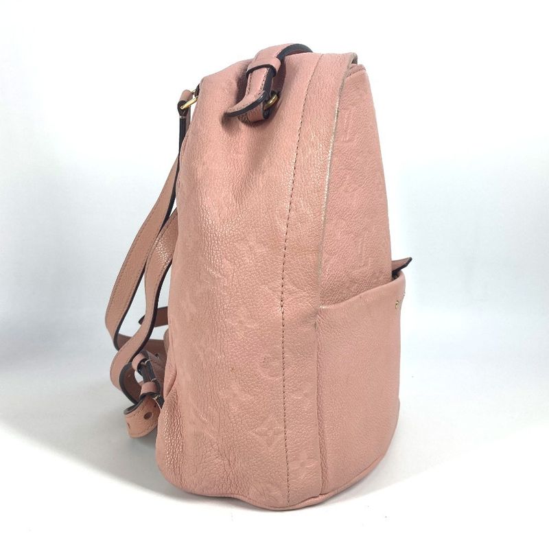 Louis Vuitton Backpack Sac Sorbonne M44019 Monogram Empreinte Leather Pink