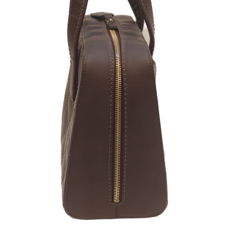 Chanel No 8 Brown Wild Stitch W Zipper Mini Boston Handbag Boston Bag Women