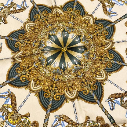 4156 Hermes Silk Scarf Carre 90 Luna Park Merry-Go-Round Amusement Park