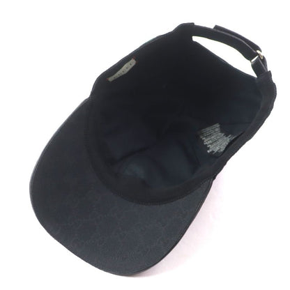 Gucci 200035 Webline Sherry Line Polyester Cotton GG Canvas Leather Use Cap