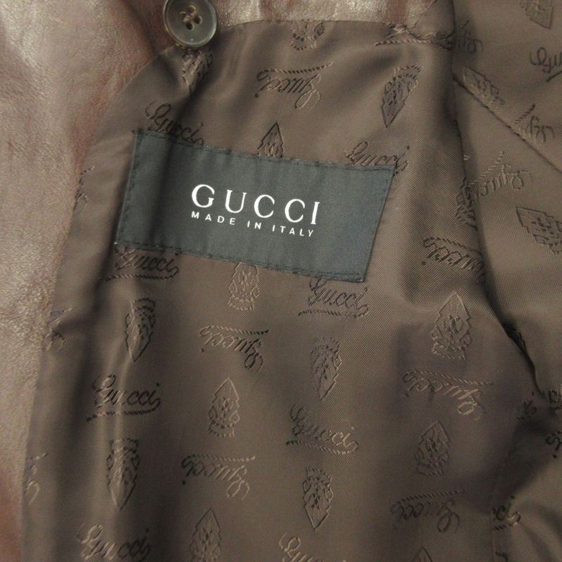 Gucci by Tom Ford Tom Ford Period Leather Tailored Jacket Cow Leather Archival