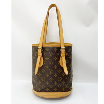 Louis Vuitton Monogram Petit Baguette Tote Bag M42238 Brown