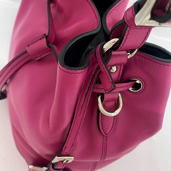 Prada Draw String 2-Way Bag Pink Fuxia Fuchsia Bn2785