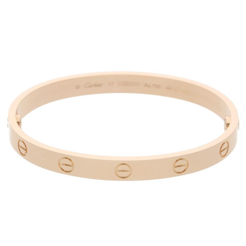 Cartier LOVE Bracelet Love Bracelet 18K Pink Gold Love Bracelet Men's 17