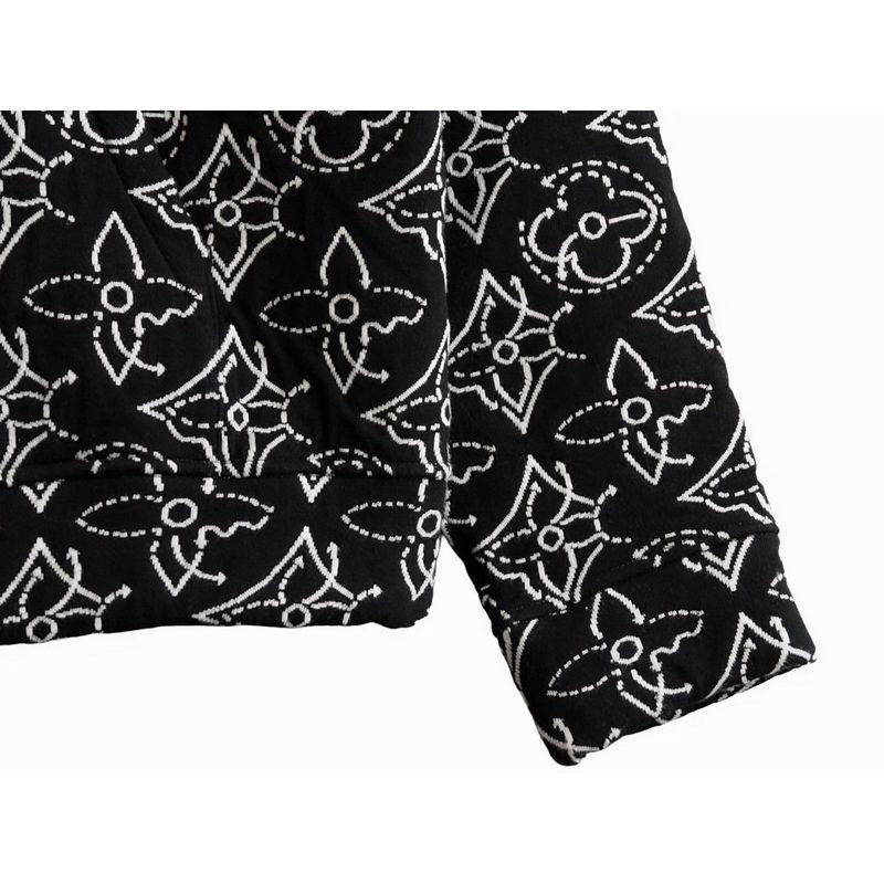 Louis Vuitton LV X Nba Stratjik Flower Quilted Hoodie Zip Up Hoodie Outerwear