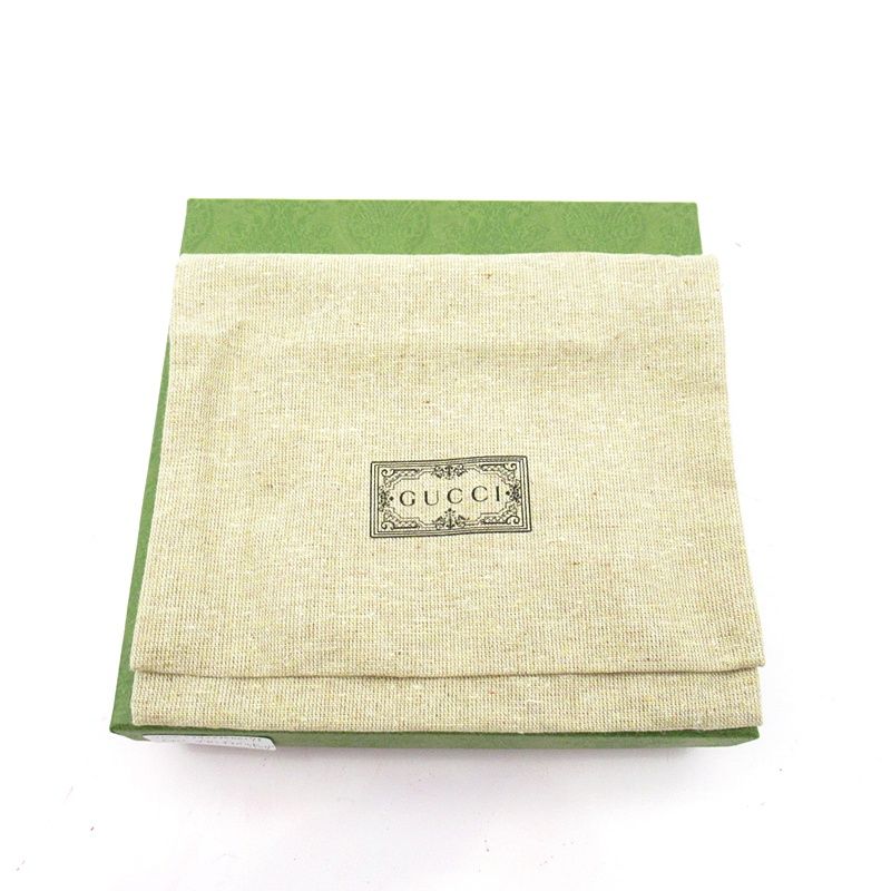 Gucci Blondi Chain Wallet 725219 Leather Women's Shoulder Bag Black Excellent