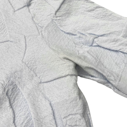 Em0157 Hermes Embossed Design Short Sleeve Knit Shirt Size L