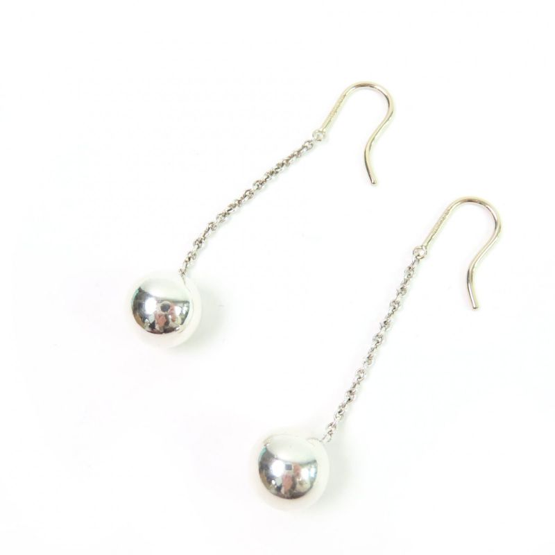 Tiffany & Co Hardware Ball Earrings Accessory Sv925 Silver With Storage Bag