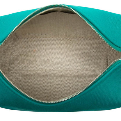 Hermes Brid A Brag PM Handbag Pouch Greenish Silver Hardware Canvas Women Hermes