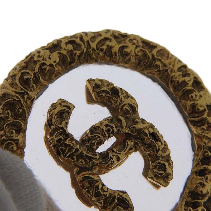 Chanel Coco Mark Vintage Gold Plated And Glass Ladies 172.4g Necklace