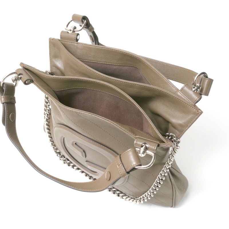 Gucci Blondie Handbag Interlocking G Small Tote Bag Chain Bag 2way [final Price