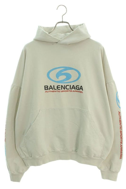 Balenciaga 24SS 761458 Tpvu7 Surfer Maxi Logo Print Pullover Hoodie Men 1
