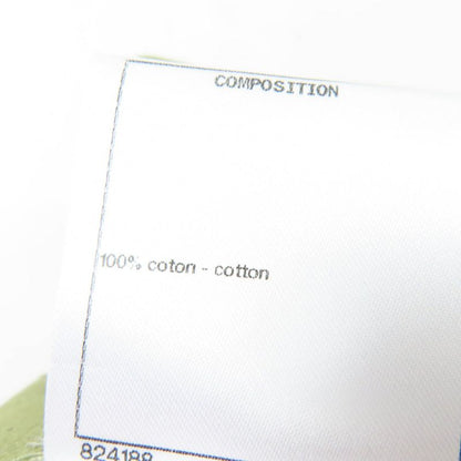 CHANEL P55496v33481 100% Cotton Coco-mark Matelasse Chain Button Shorts Khaki