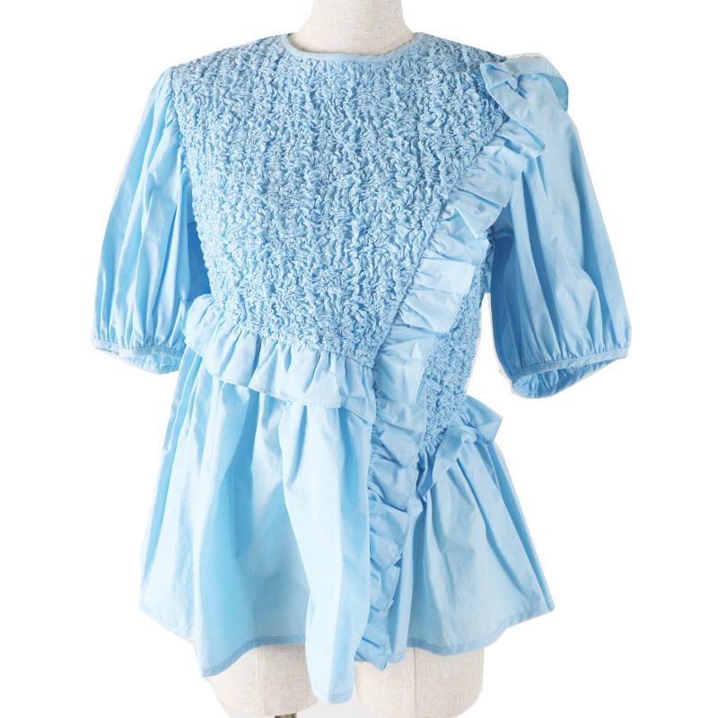 cecilie Bahnsen Cecily Bahnsen 1577-343-1280-7100 Carlotta TOP Ruffle Gather