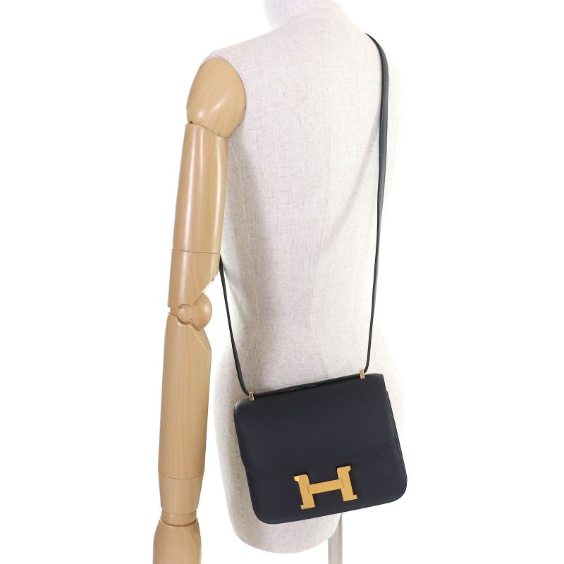 Hermes Constance 3 Mini 18 Miroir Vosuft Cavan Gold Hardware Shoulder Bag