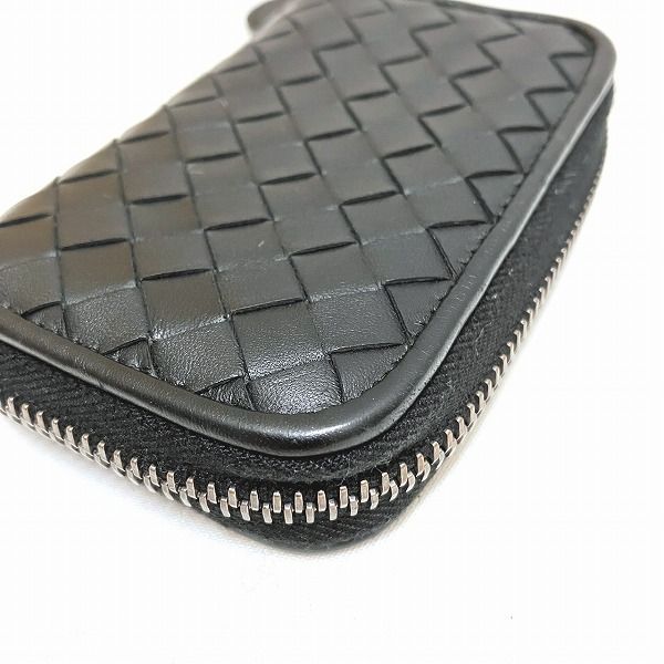 Bottega Veneta Intrecciato Black Coin Case Unisex