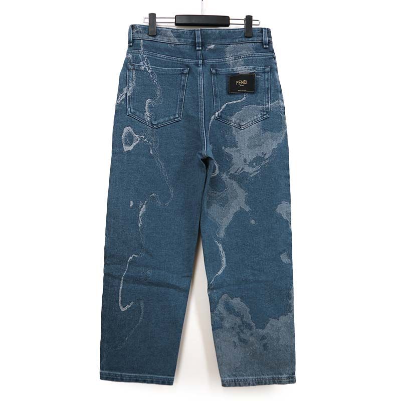 Fendi Denim Pants Flp285 AIED 31 34 Blue Jeans
