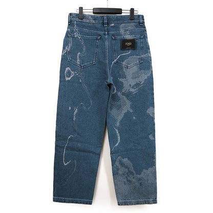 Fendi Denim Pants Flp285 AIED 31 34 Blue Jeans