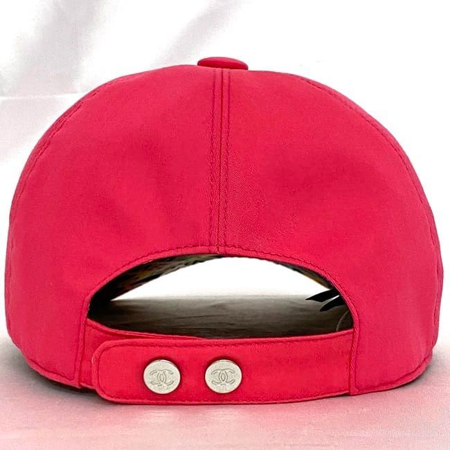 Chanel Cap Pink Coco Mark Unused Excellent Condition Hat 100% Cotton