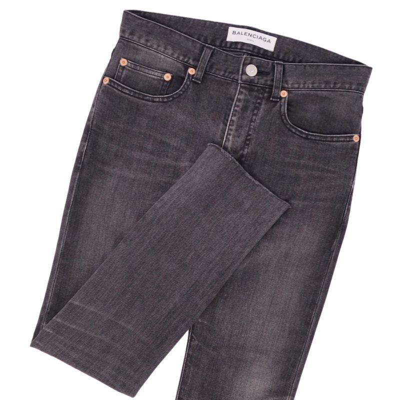 Balenciaga Pants Denim Pants Damaged Wool