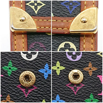 Louis Vuitton Multicolor Folded Wallet Porte Monet Vieux Carte Cles Di Black