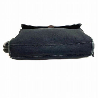 Gucci 203998 Black Canvas And Leather Bag Second Bag Men's