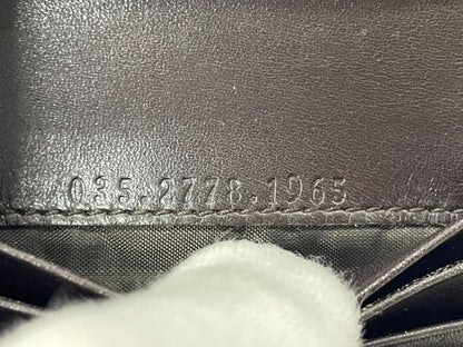 Gucci Leather Bifold Wallet 035.2778.1965 Dark Brown Made In Italy