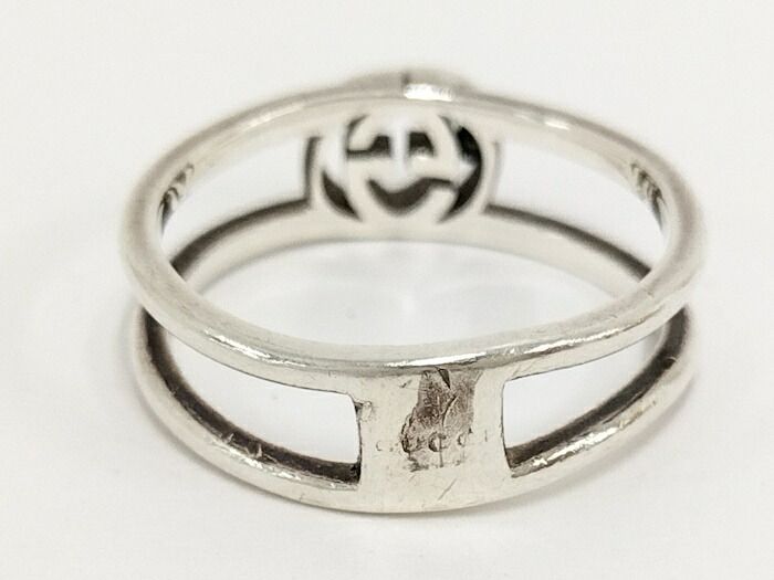 Gucci Ring Interlocking G Sv925 Silver 925 Silver Size 14